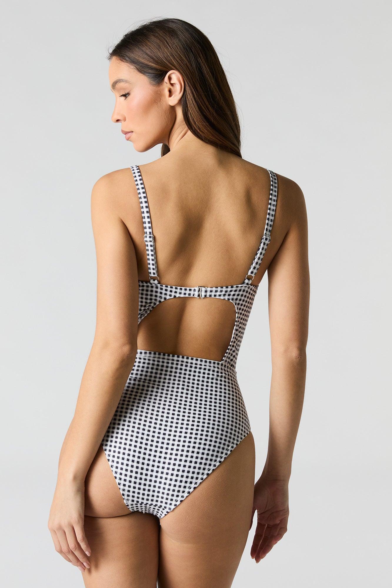 Cut-Out One Piece Swimsuit Female Product Image