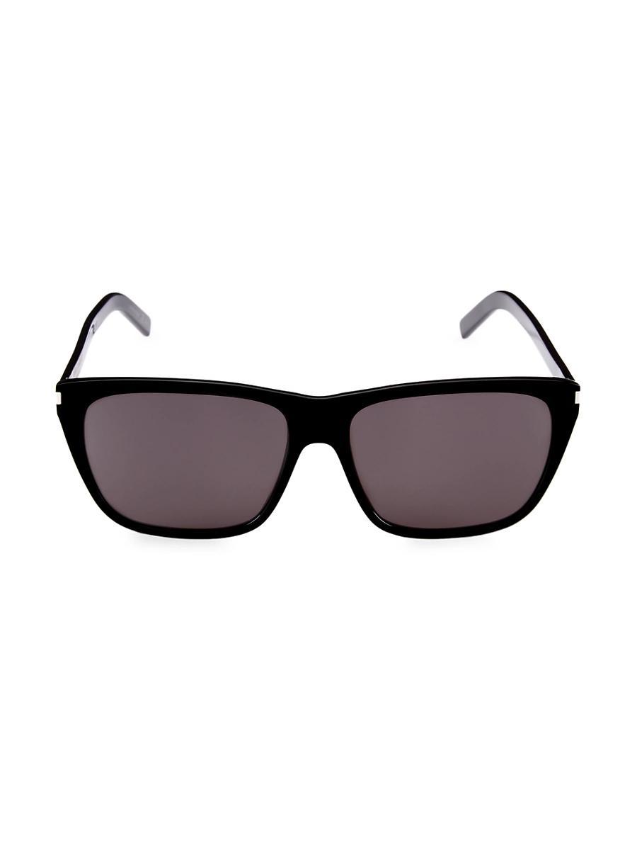 Mens Classic 57MM Rectangular Sunglasses Product Image