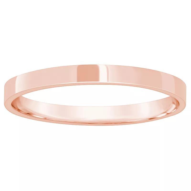 Alyson Layne Men's 10k Gold Flat Wedding Band, Size: 11.50, 10k White Gold Product Image