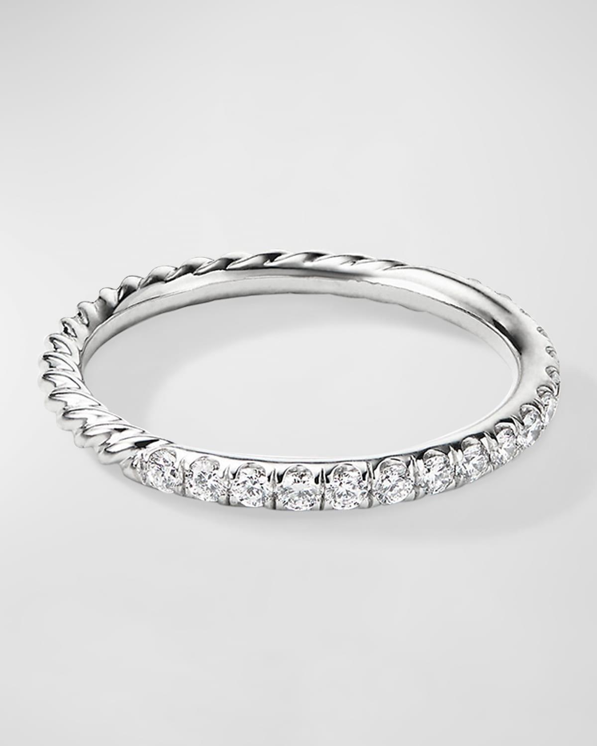 David Yurman 18K White Gold Collectibles Diamond Pave Band Product Image
