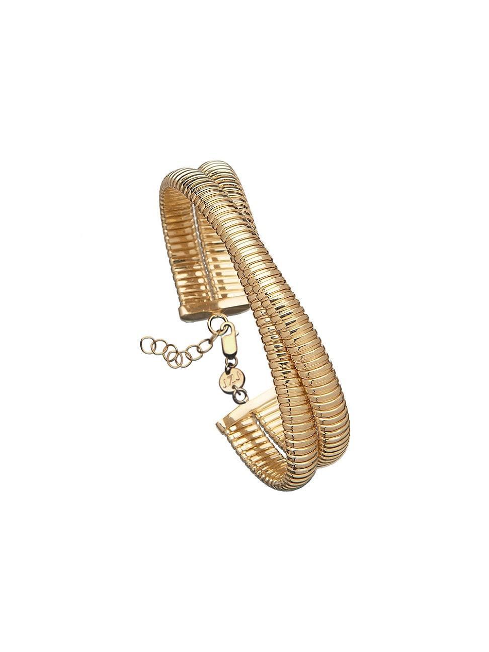 Jennifer Zeuner Jewelry Mattea Bracelet 14k Yellow Gold Plated Silver One Size Product Image