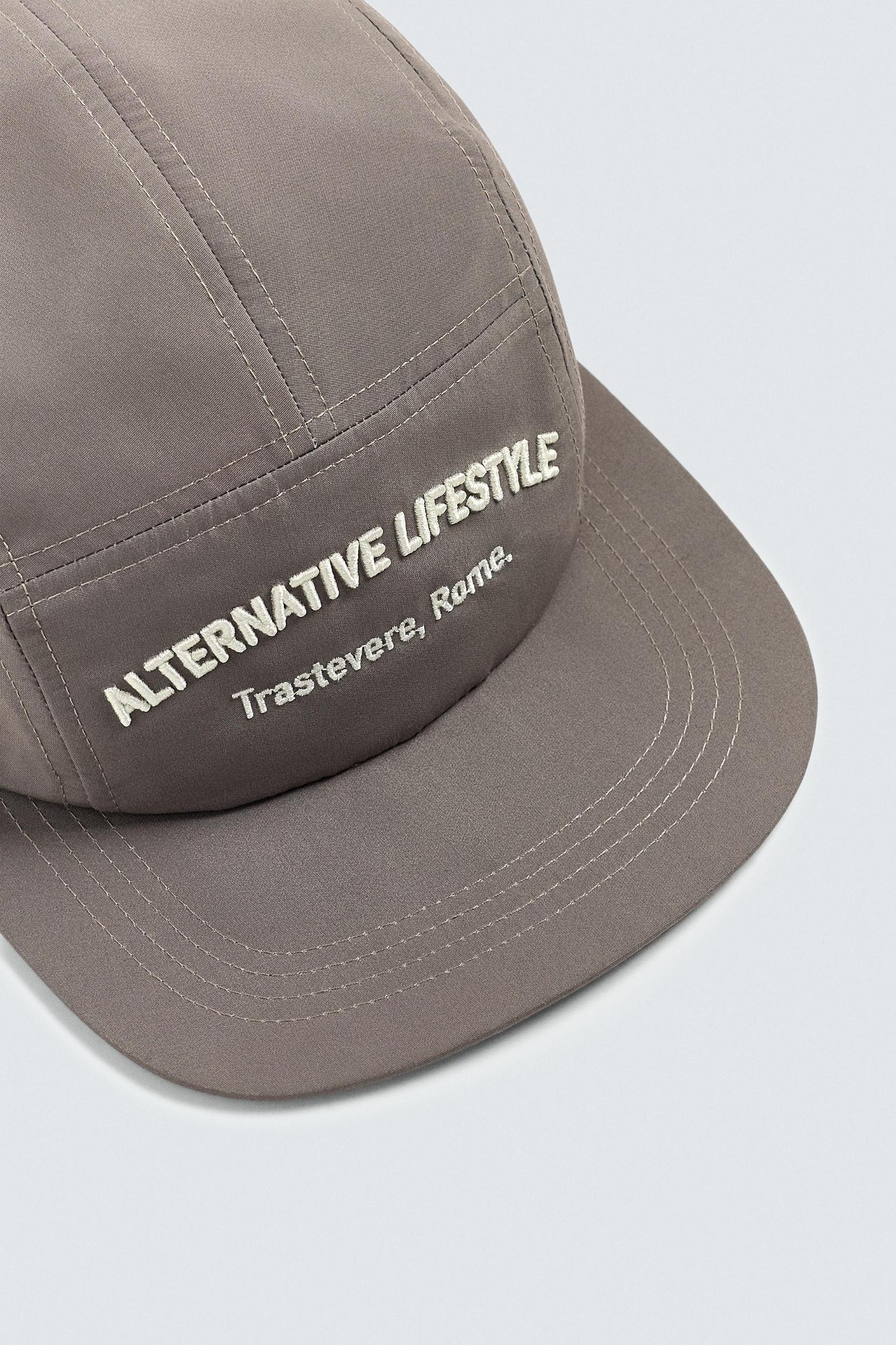 EMBROIDERED FLAT VISOR CAP Product Image