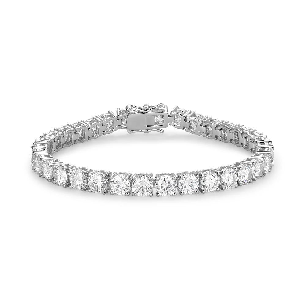 Sterling Silver Lab-Created Moissanite Tennis Bracelet, Women's, Size: 7" Product Image