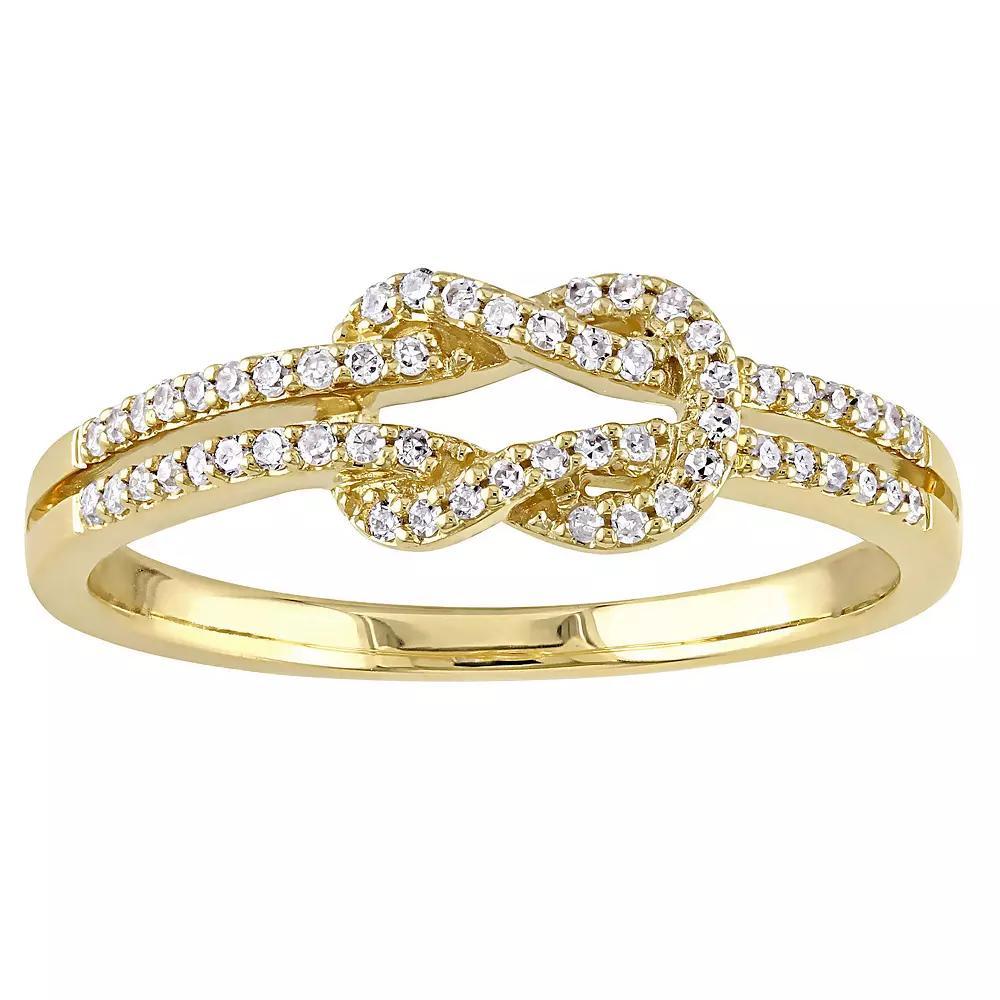 Stella Grace 14k Gold 1/6 Carat T.W. Diamond Infinity Ring, Women's, Size: 5 Product Image