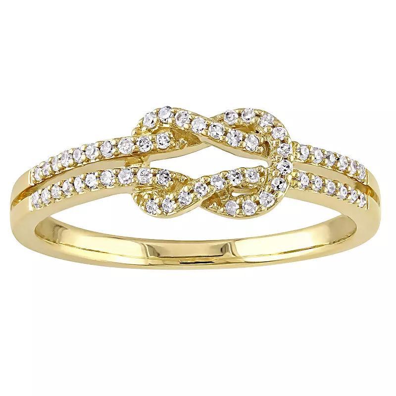 Stella Grace 14k Gold 1/6 Carat T.W. Diamond Infinity Ring, Women's, Size: 5 Product Image