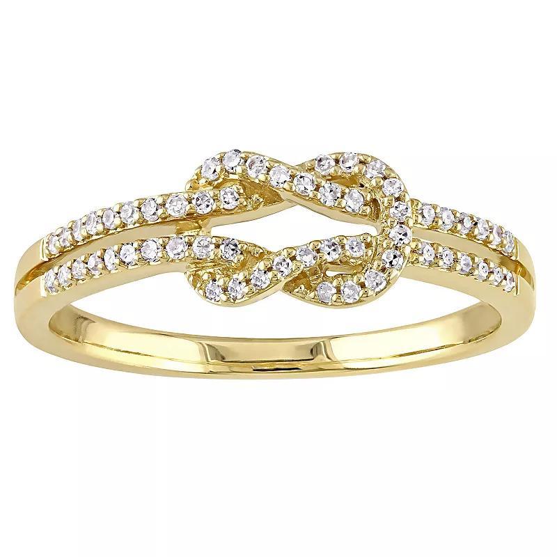 Stella Grace 14k Gold 1/6 Carat T.W. Diamond Infinity Ring, Women's, Size: 5 Product Image