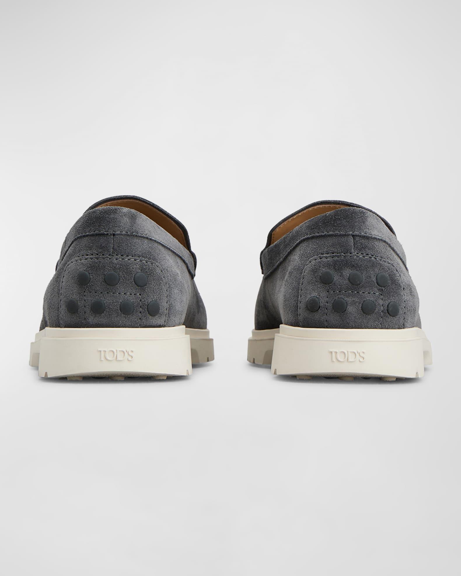 Men's Suede Penny Loafers Product Image