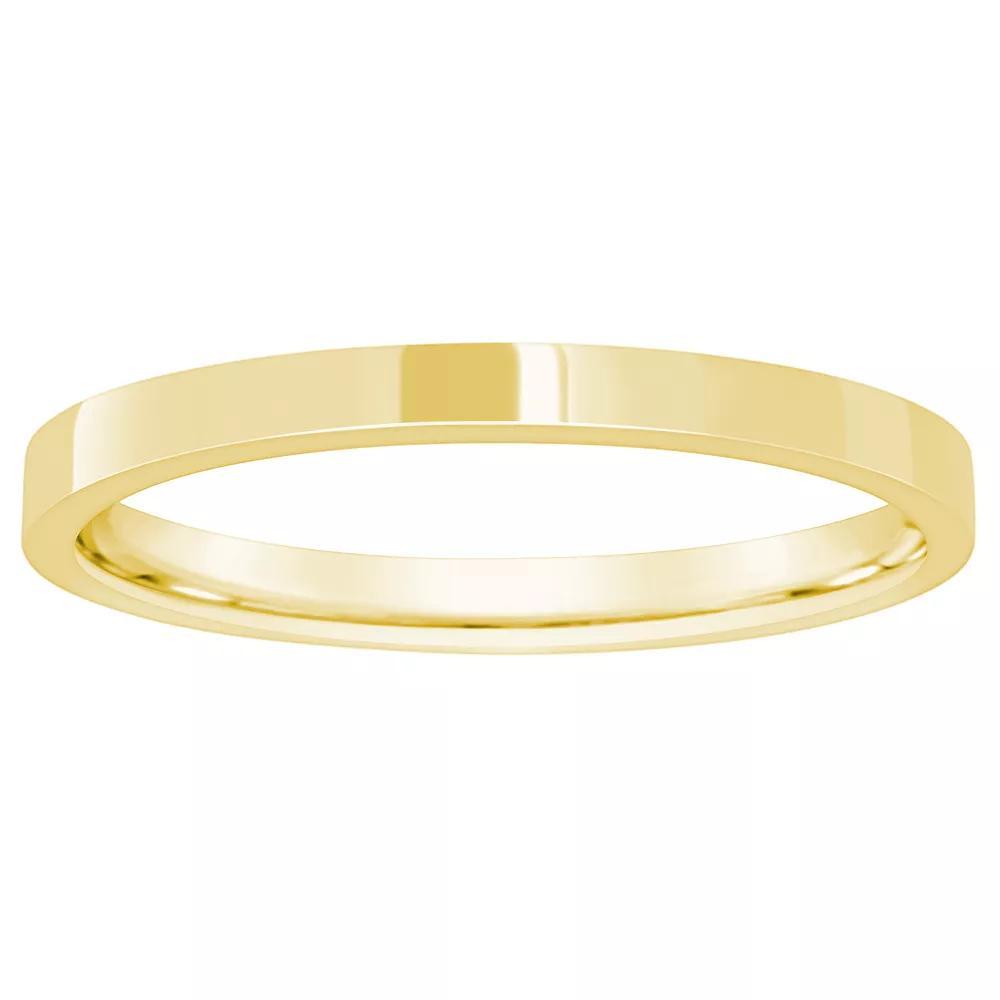Alyson Layne 10k Gold Flat Comfort Fit Wedding Band, Women's, Size: 4.50 Product Image