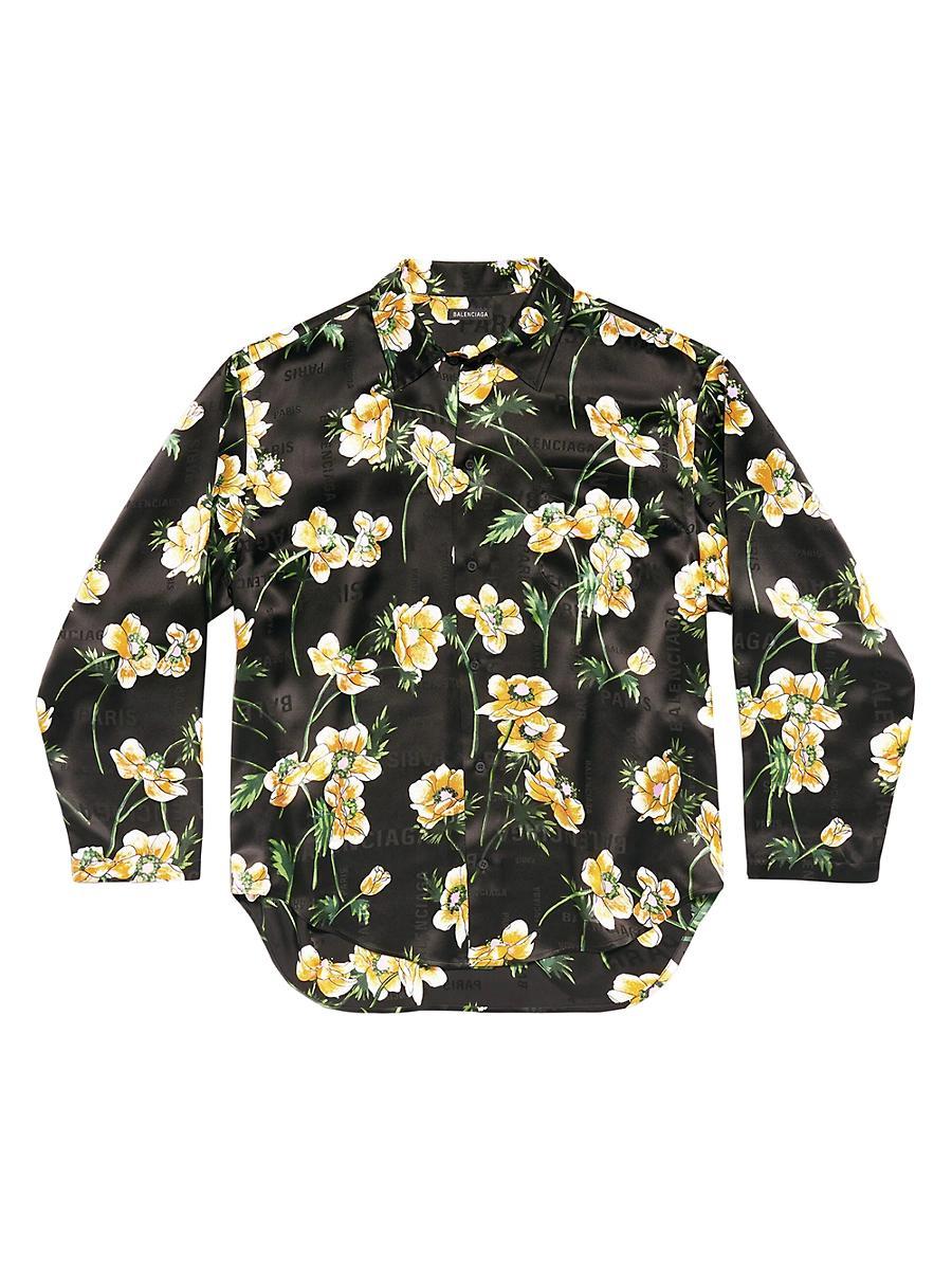 Womens Floral Minimal Shirt Large Fit Product Image