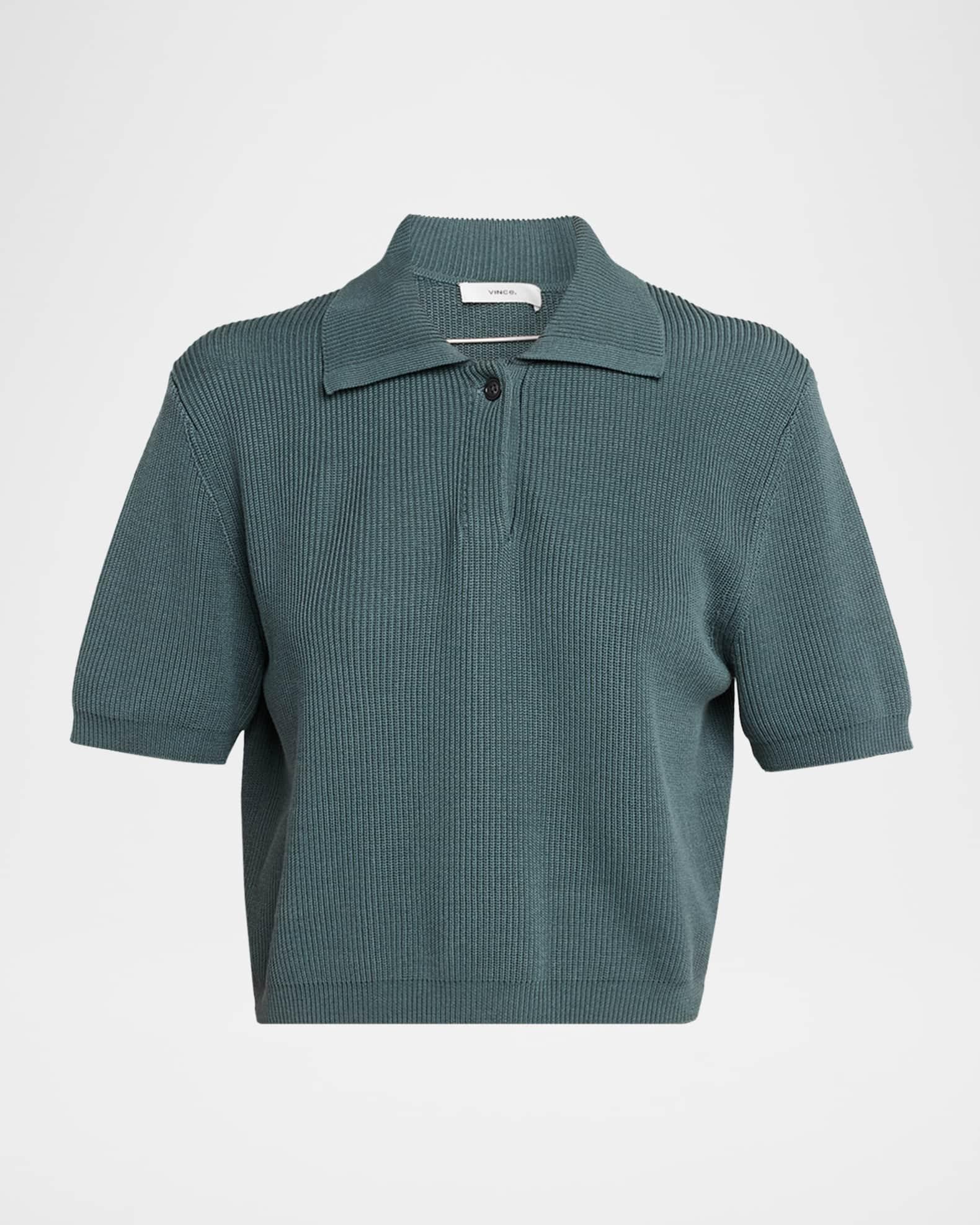 Ribbed Polo Top Product Image