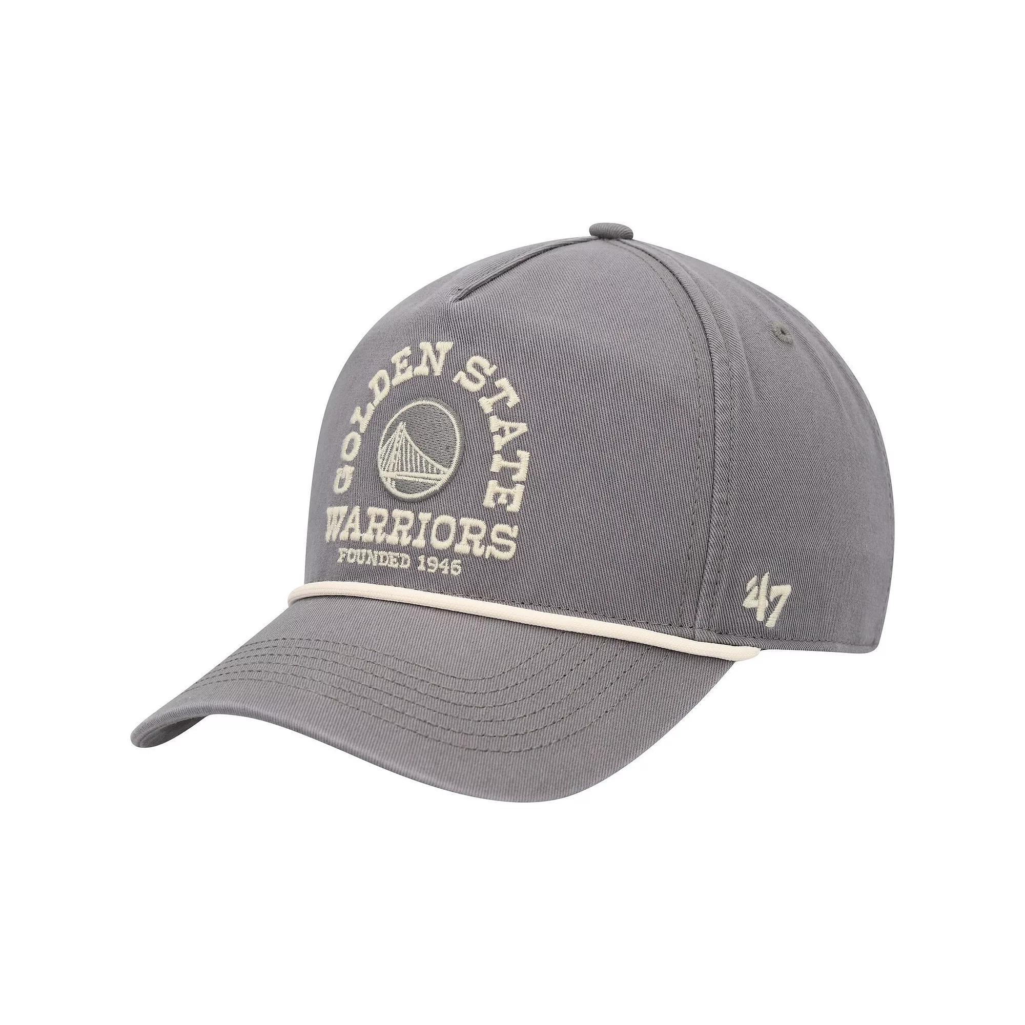 Men's '47  Charcoal Golden State Warriors Canyon Ranchero Hitch Adjustable Hat Product Image