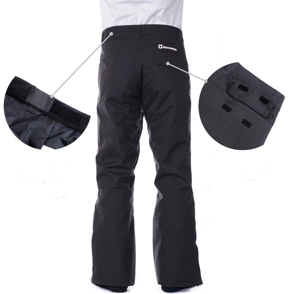 Alpine Swiss Mens Waterproof Ski Snowboarding Pants Insulated Winter Snow Pants Product Image