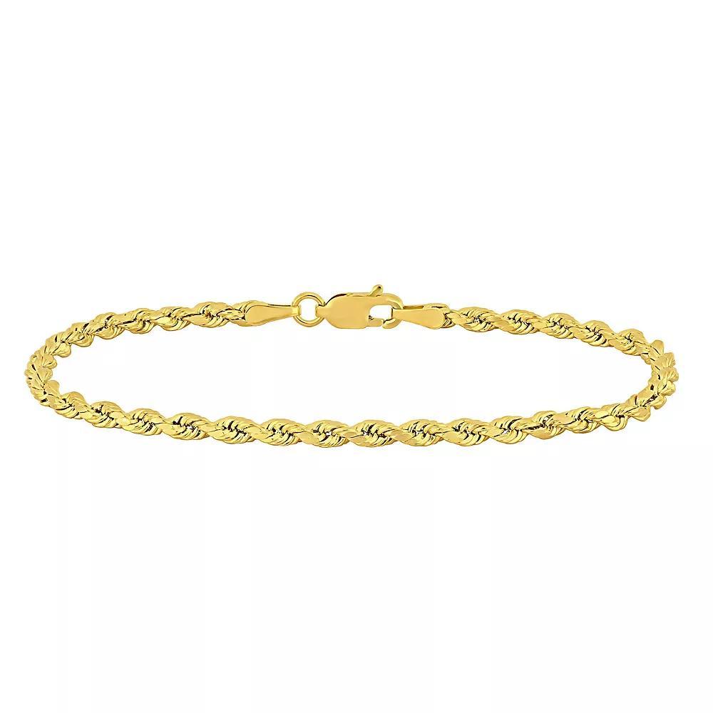 Stella Grace 14k Gold Rope Chain Bracelet, Women's, Size: 7.5" Product Image