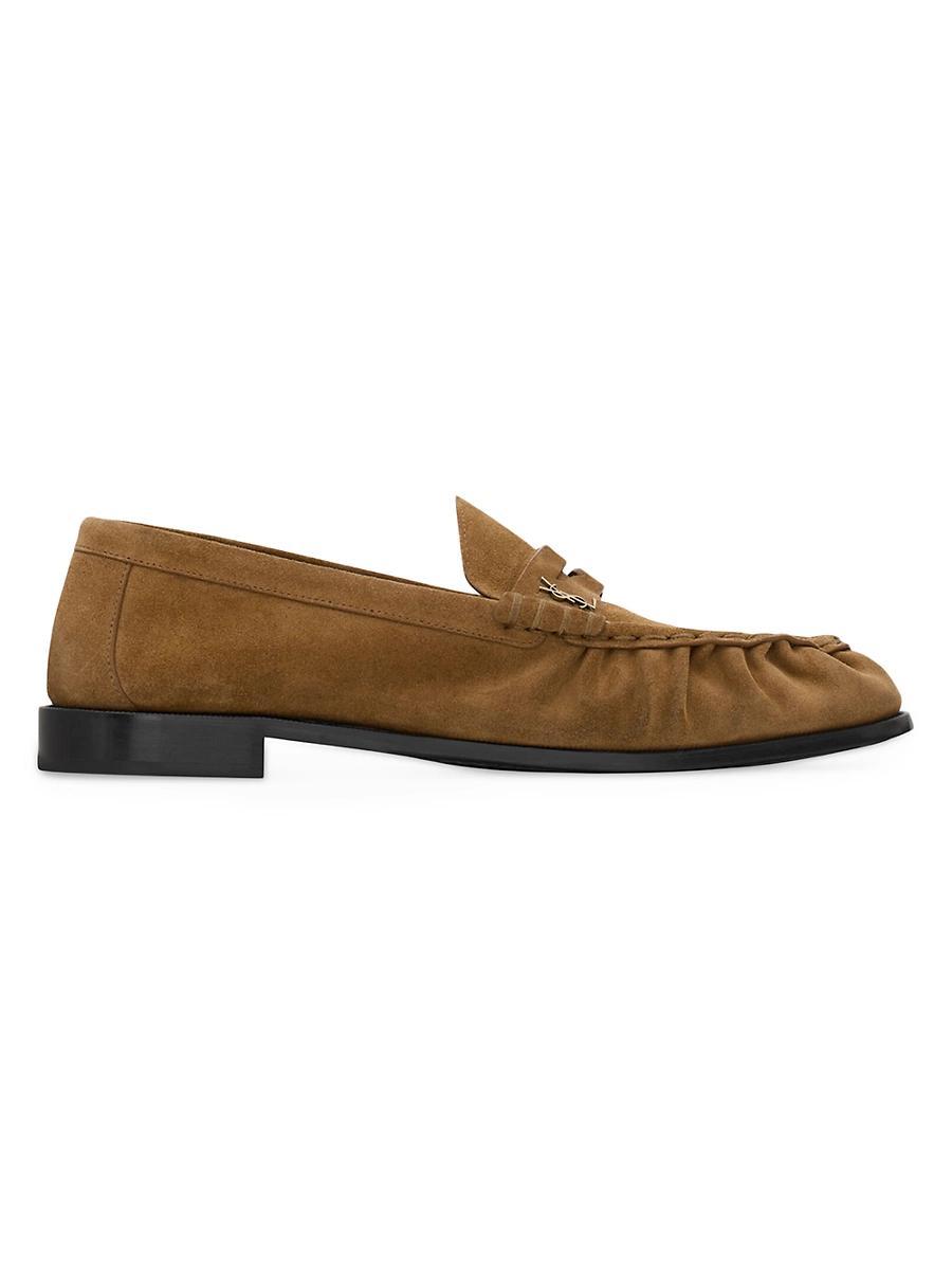 Mens Le Loafer Penny Slippers in Suede Product Image