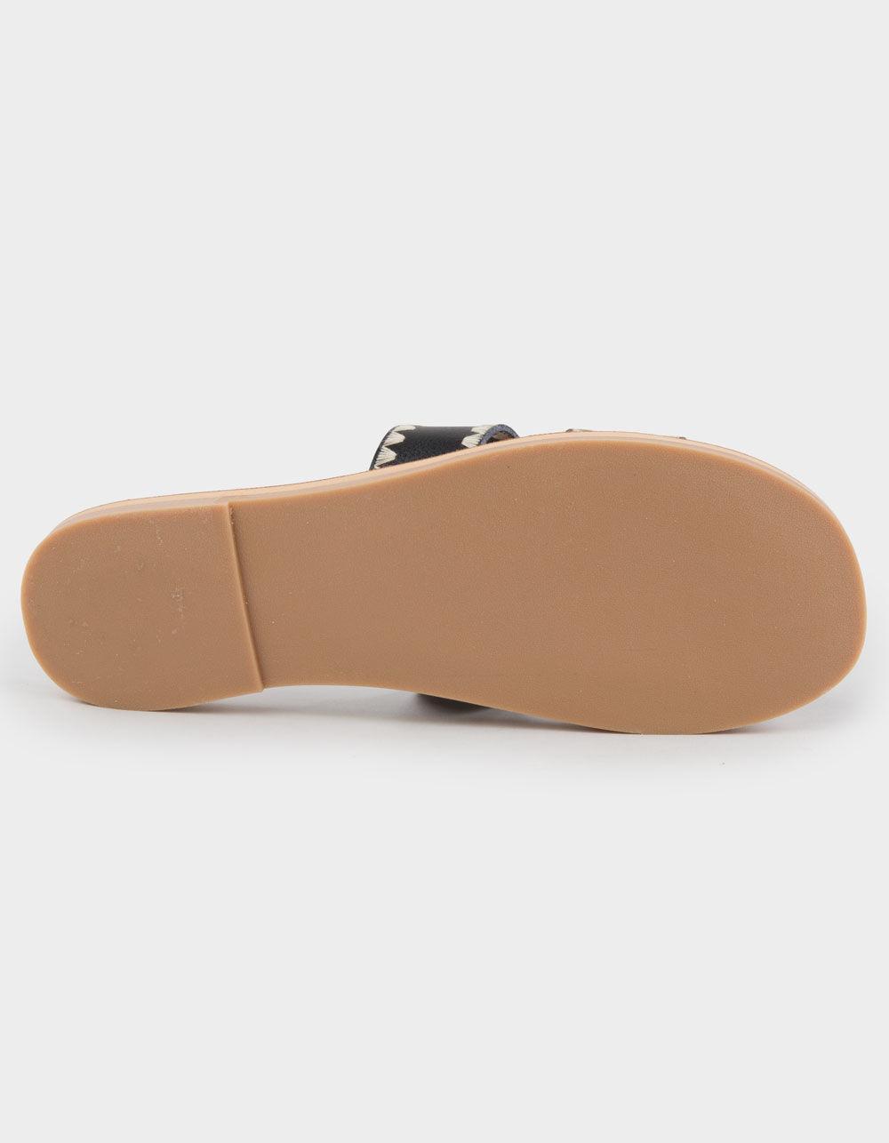 BILLABONG Lei Womens 2 Band Slide Sandals - BLACK Product Image