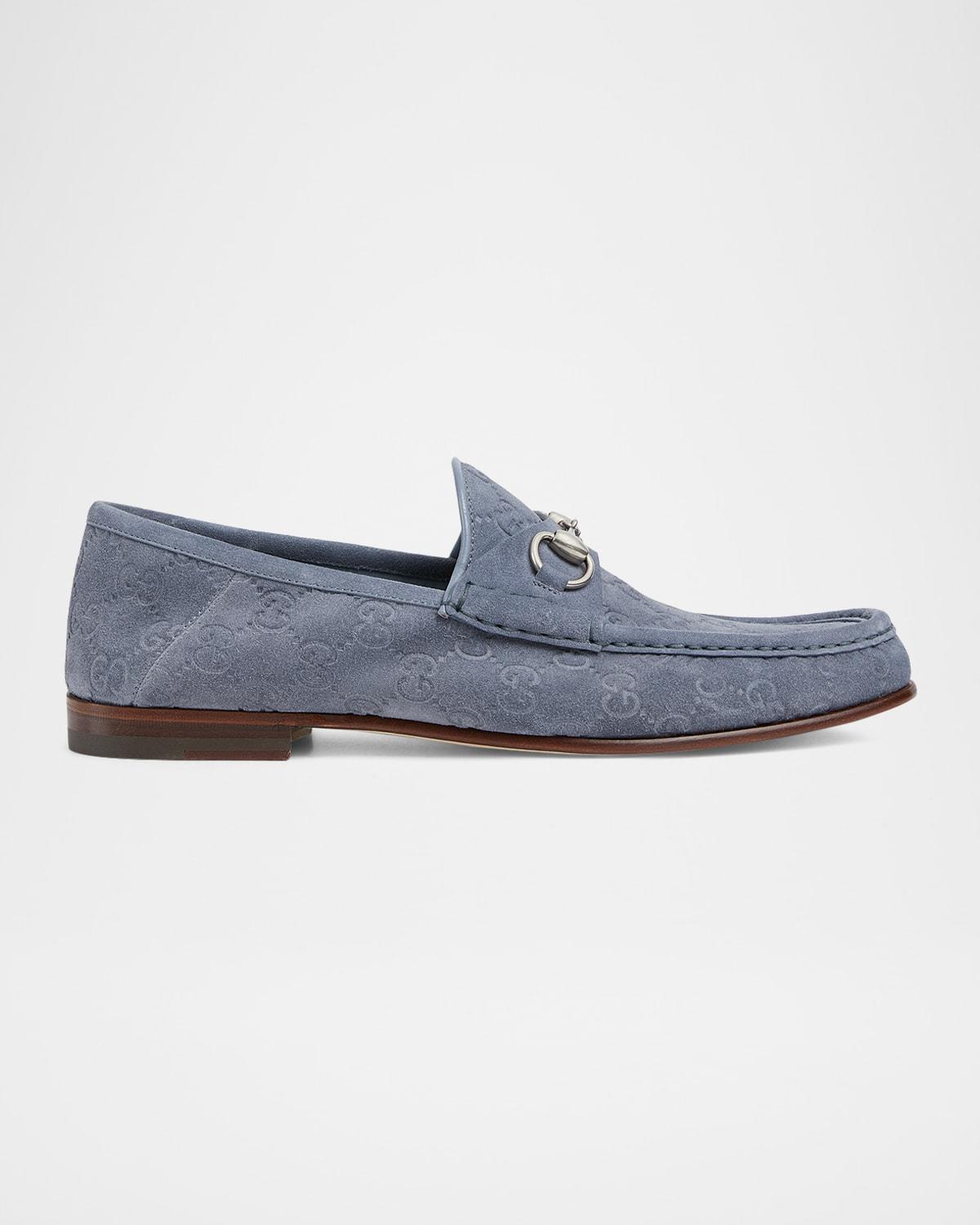 Mens Horsebit 1953 Embossed Suede Bit Loafers Product Image