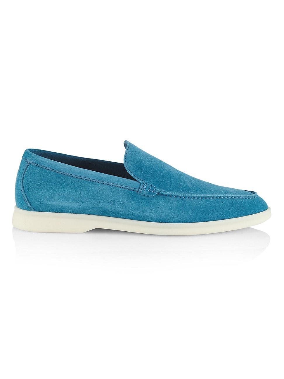 Mens Tonal Suede Loafers Product Image