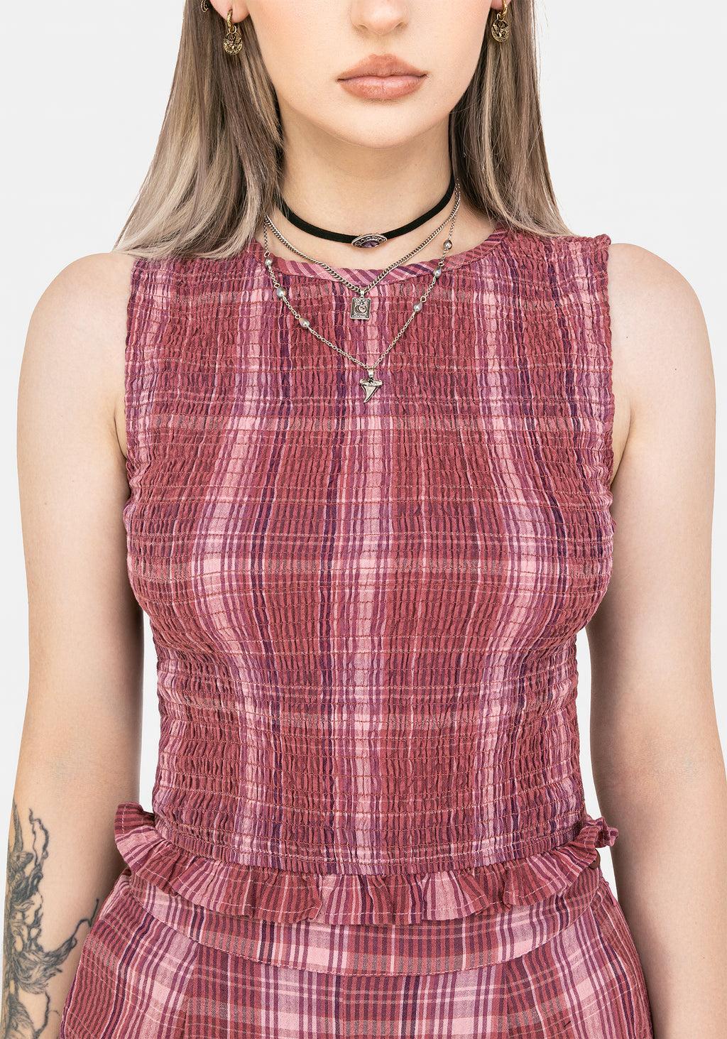 Zorina Cotton Shirred Vest Top Product Image