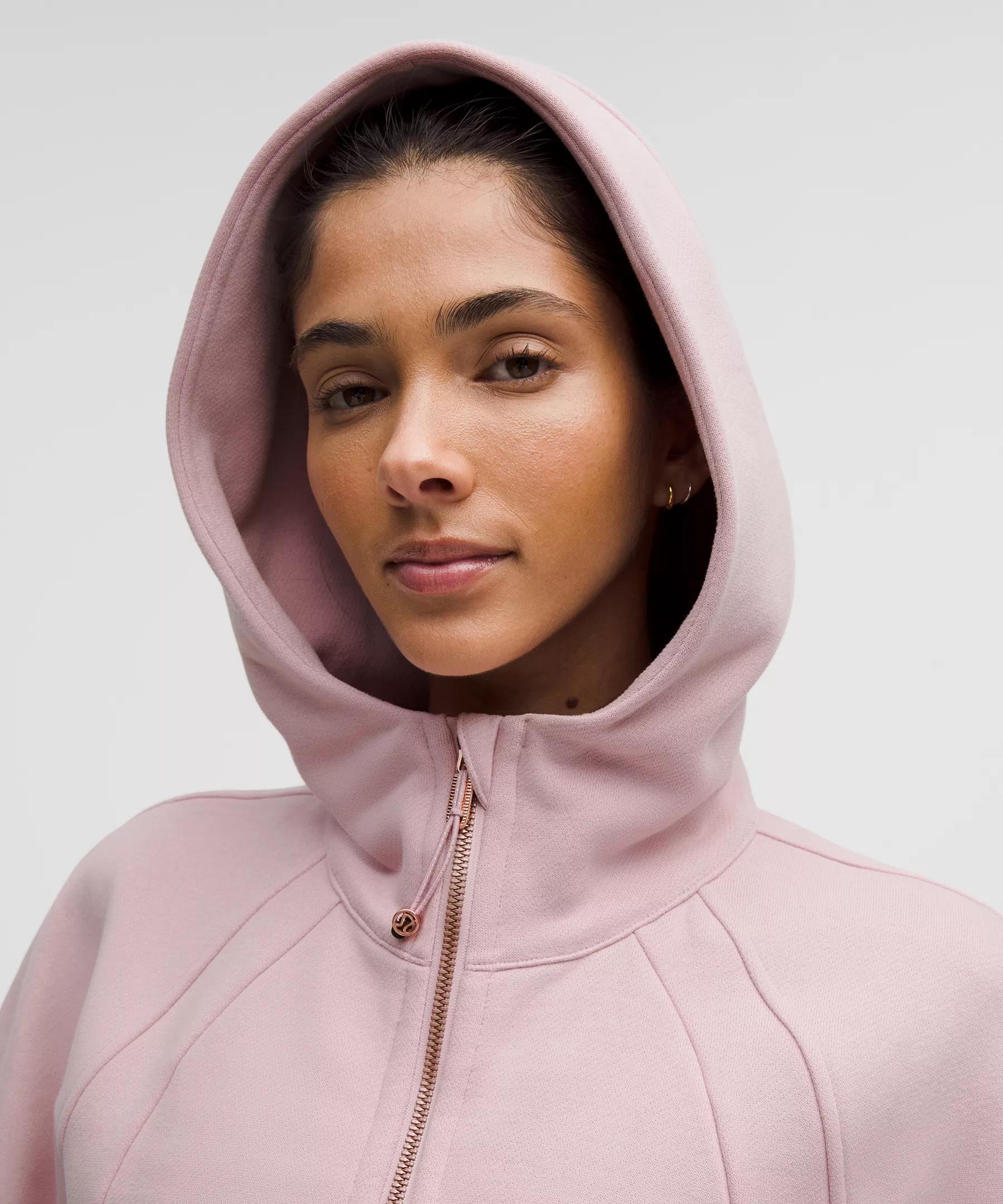 Scuba Full-Zip Cropped Hoodie Product Image