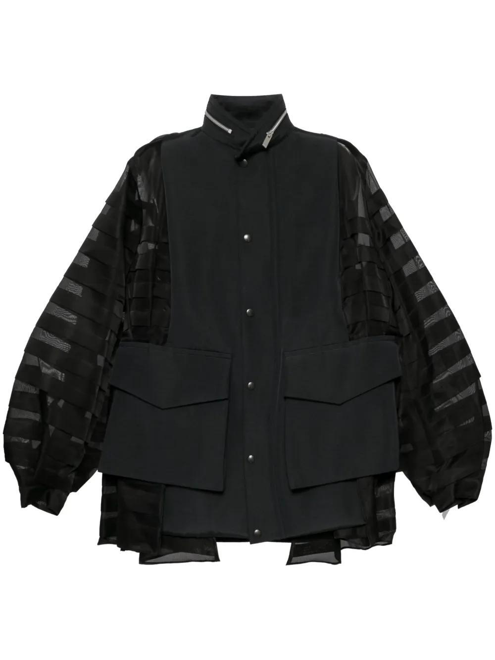 SACAI Panelled Jacket In Black Product Image