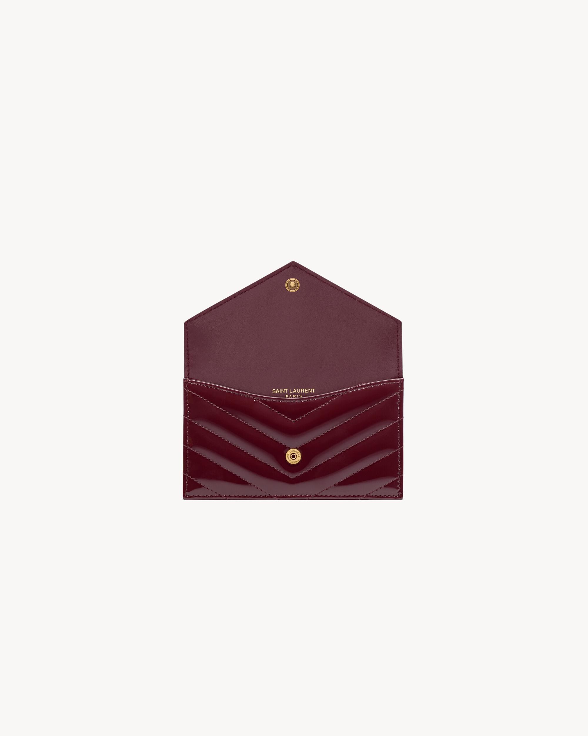 CASSANDRE MATELASSÉ FRAGMENTS flap card case in patent leather Product Image