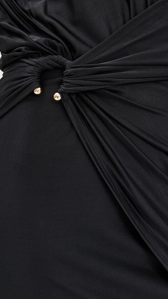 rabanne Draped Dress with Signature Piercing | Shopbop Product Image