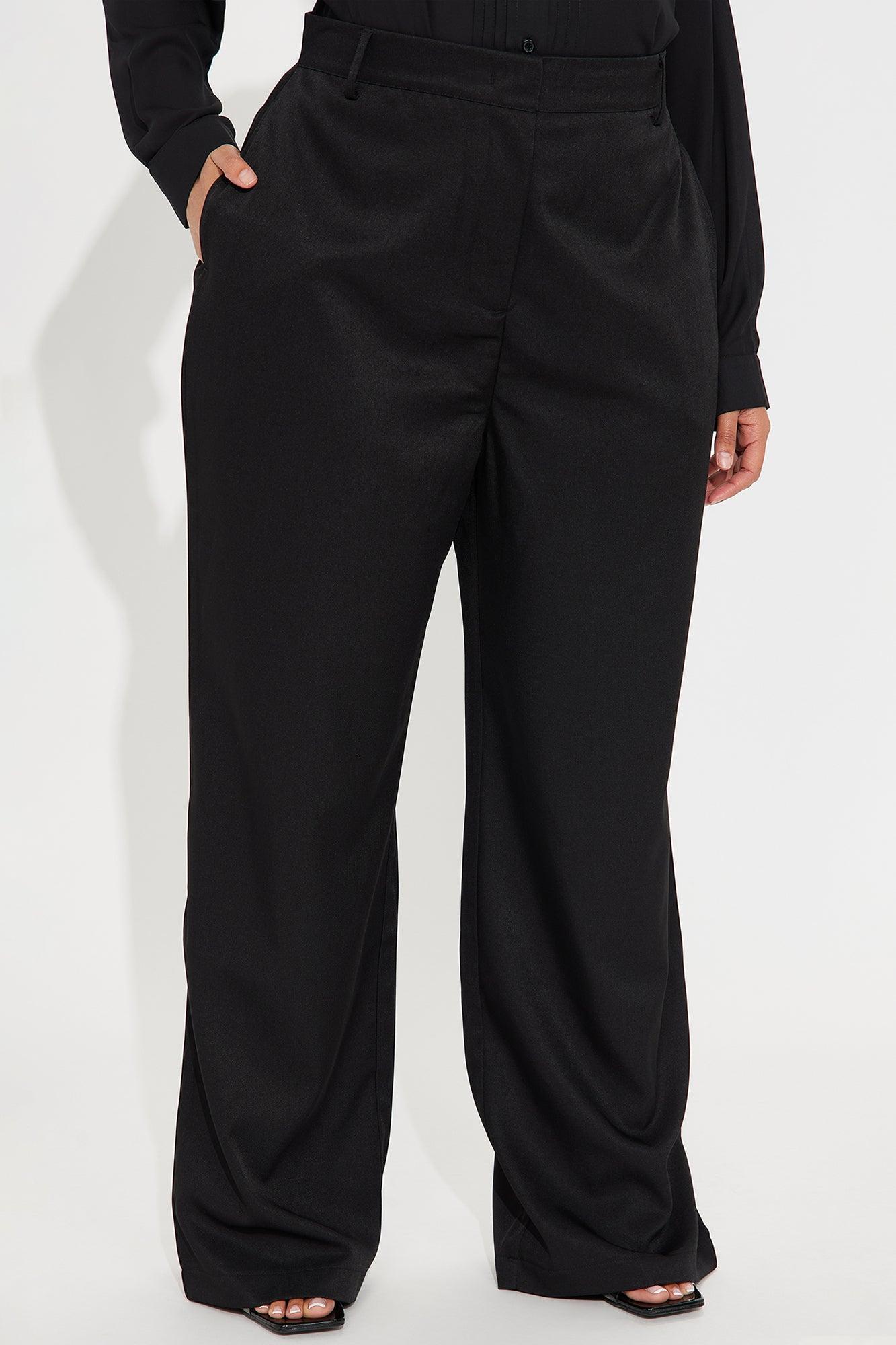 Ashton Straight Leg Trouser - Black Product Image