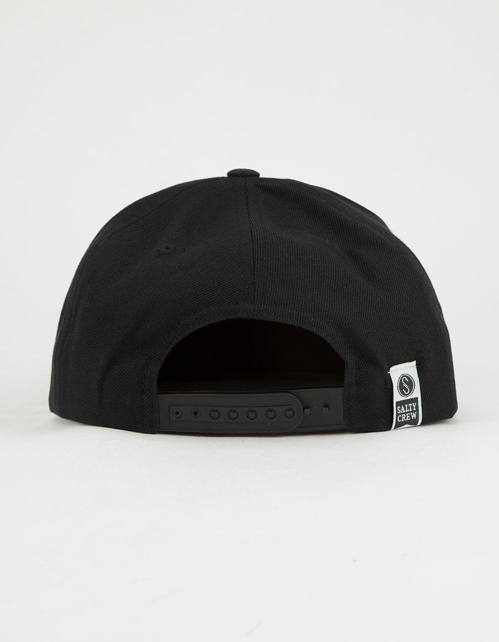 SALTY CREW Eight Legs Mens Snapback Hat - BLACK Product Image
