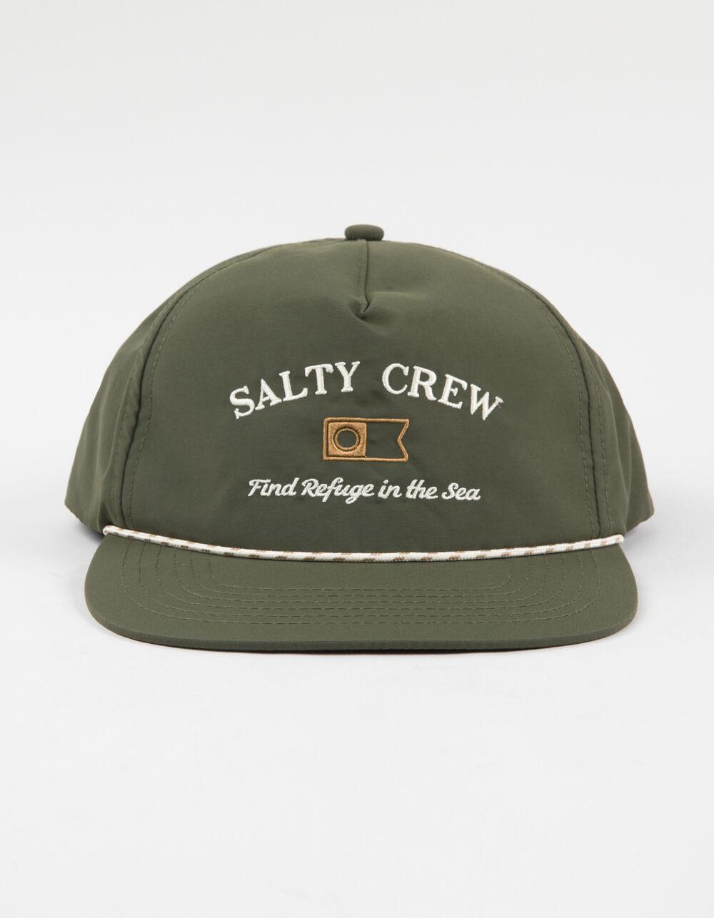 SALTY CREW Steadfast 5 Panel Snapback Hat - OLIVE Product Image