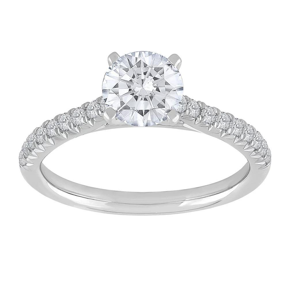 Diamond Medley 14k White Gold 1 1/4 Carat T.W. Lab-Grown Diamond Engagement Ring, Women's, Size: 7, 14k Whgold Product Image