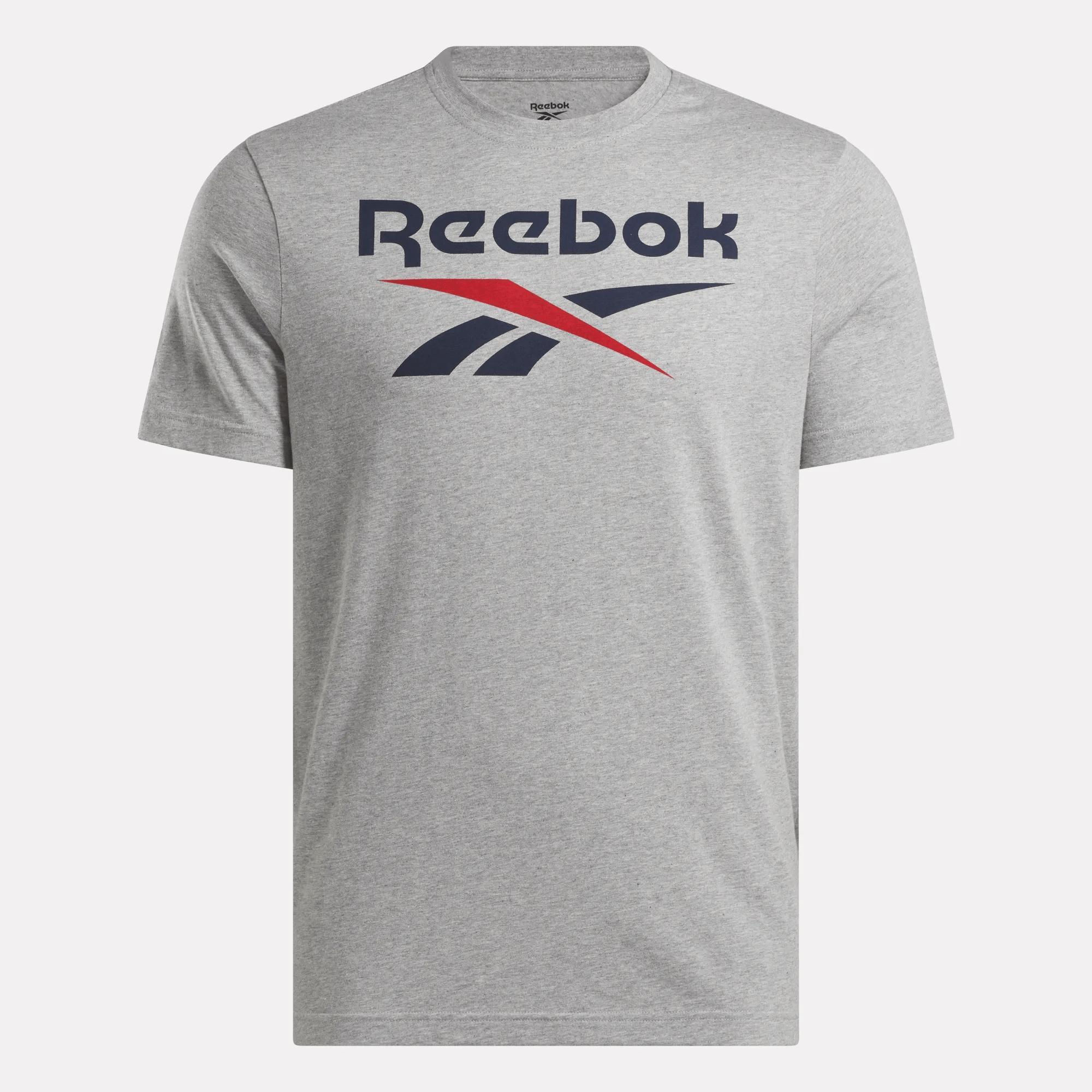 Men's Reebok Identity Big Stacked Logo T-Shirt Product Image