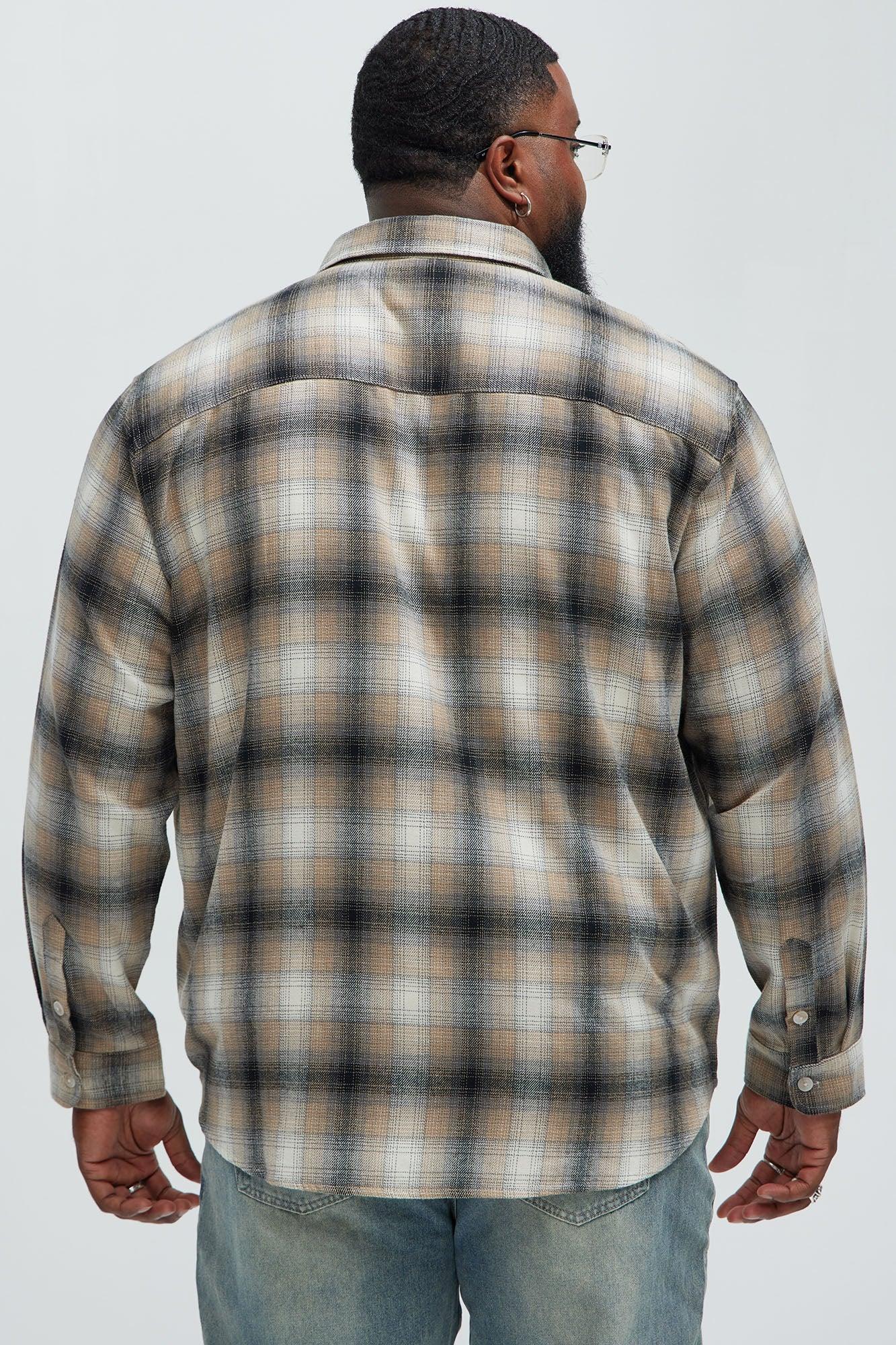 Dighton Plaid Shirt - Taupe/combo Product Image