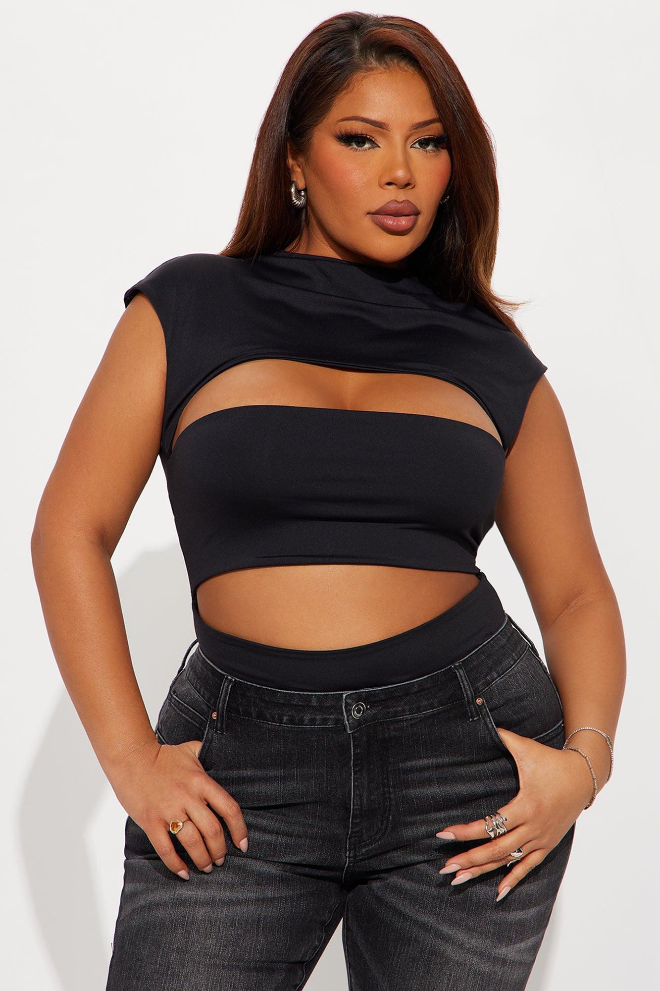 Flyn Double Lined Short Sleeve Top - Black Product Image