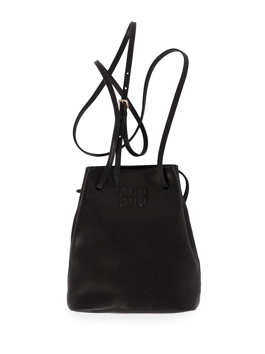 Womens Nappa Leather Mini Bucket Bag Product Image