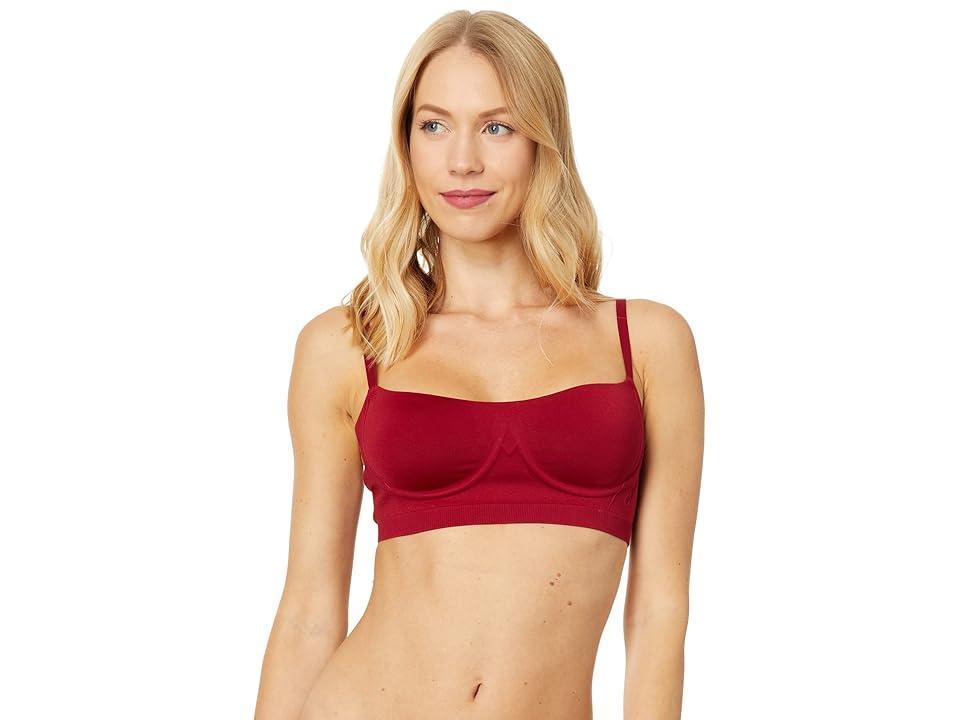 Calvin Klein Womens Bonded Flex Unlined Balconette Bralette - Black - S Product Image