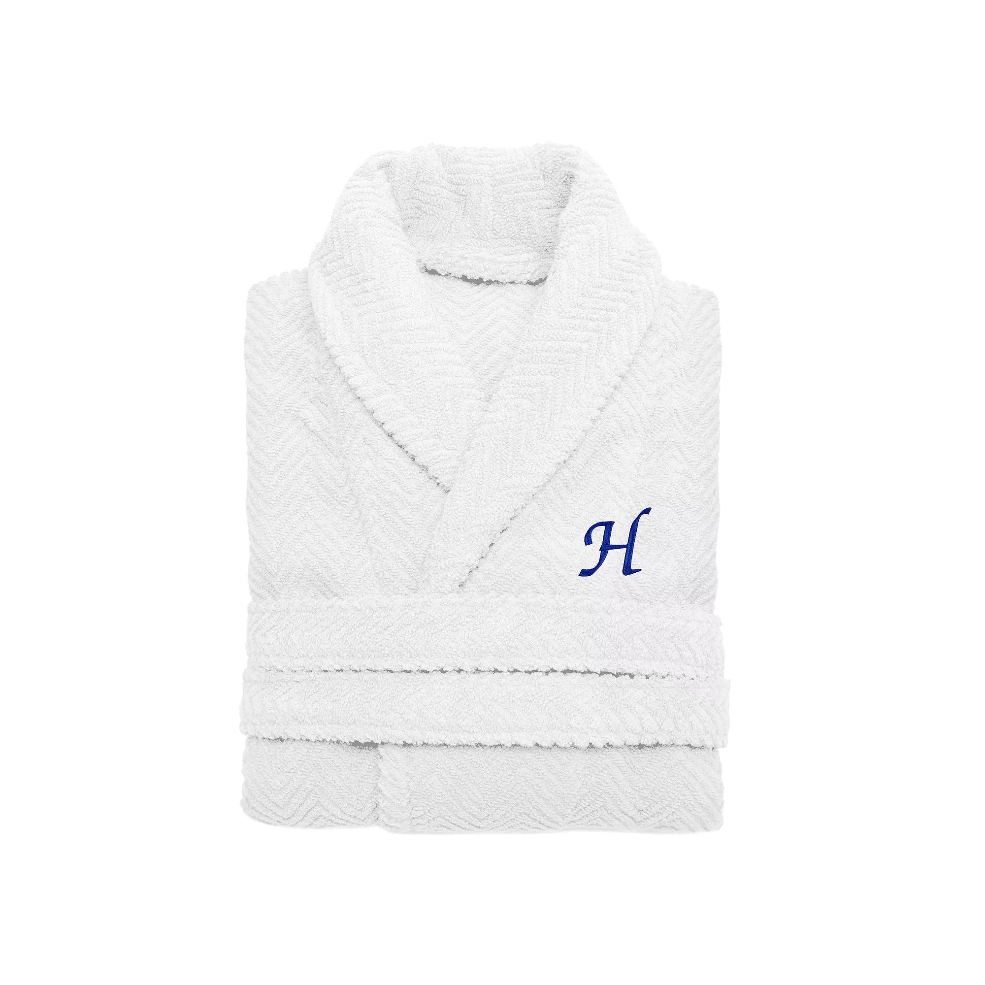 Linum Home Textiles Turkish Cotton Personalized Herringbone Weave Bathrobe, Womens Product Image