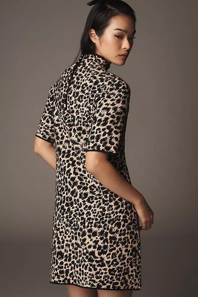 The Annalise Mock-Neck Mini Sweater Dress by Maeve Product Image