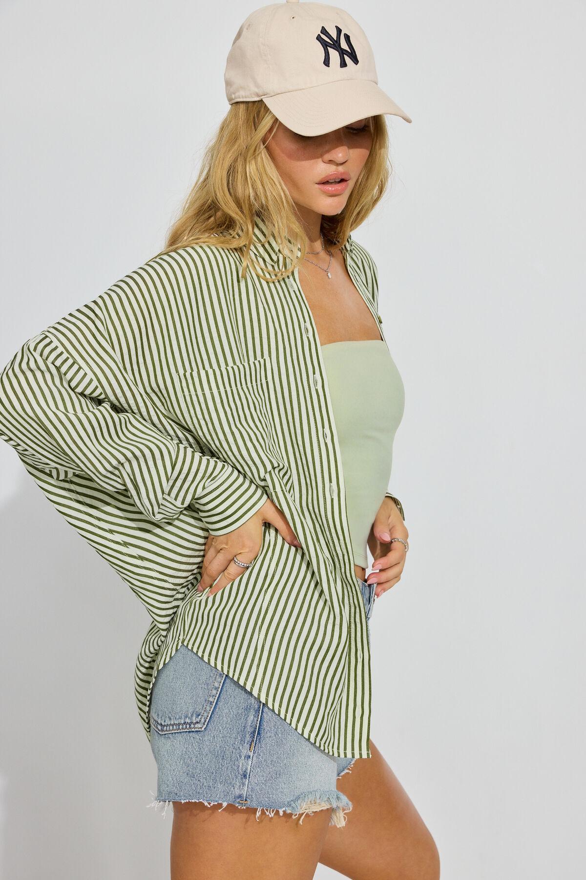 Oversized Button-Up Shirt Product Image
