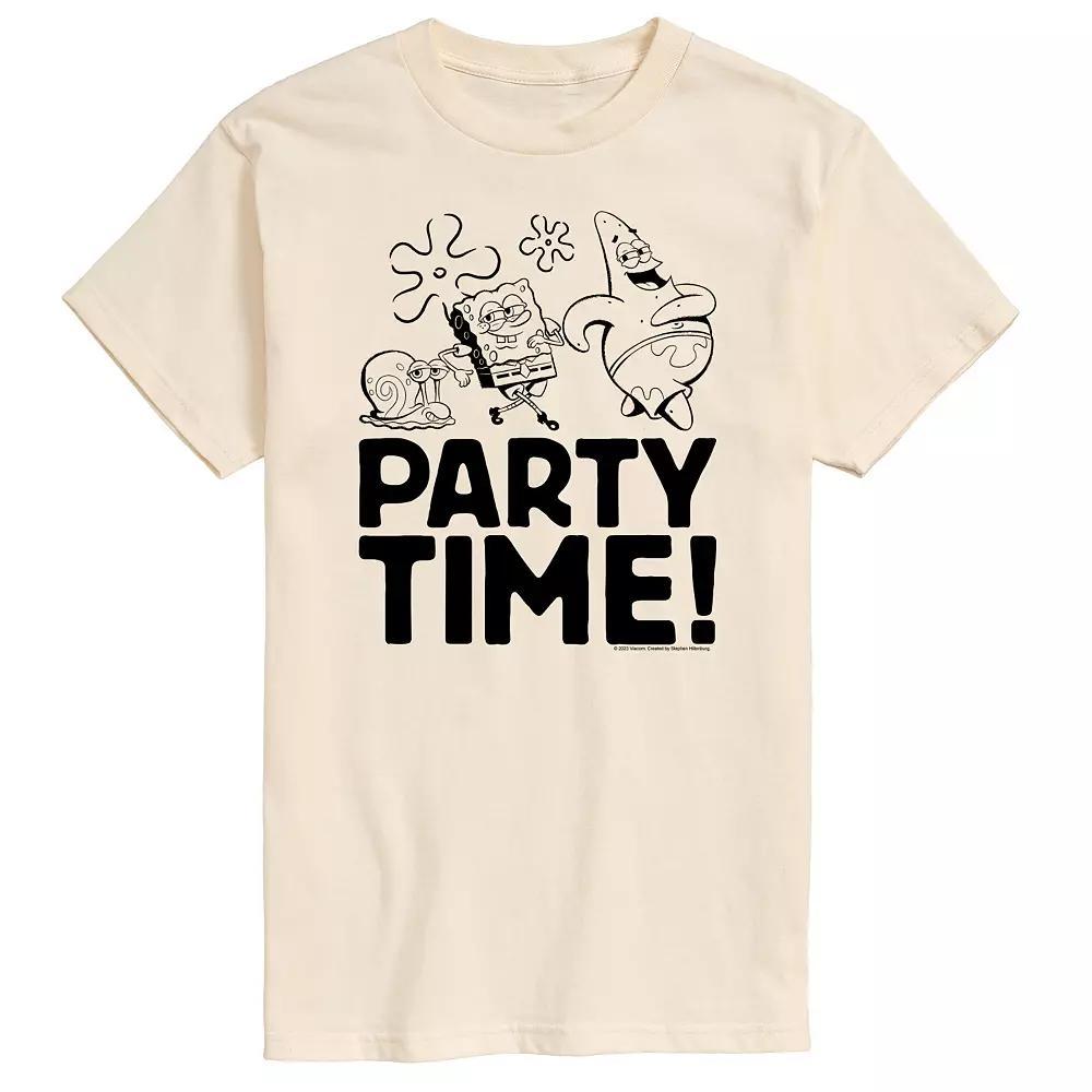 Mens Nickelodeon SpongeBob SquarePants Party Time Graphic Tee Product Image