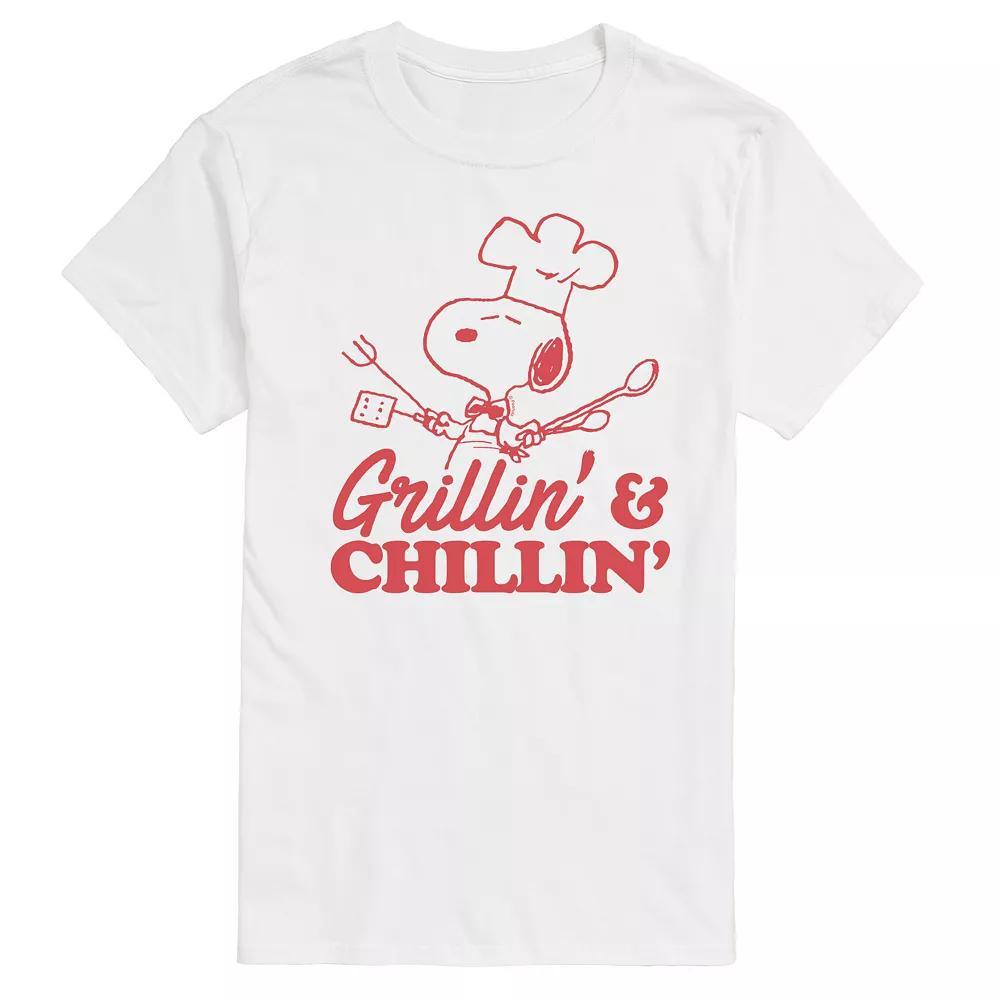 Mens Peanuts Grillin & Chillin Snoopy Graphic Tee Product Image