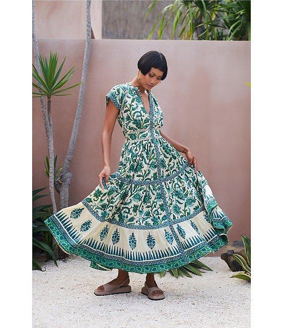 Mo Maya Mojo Flare Midi Dress Product Image