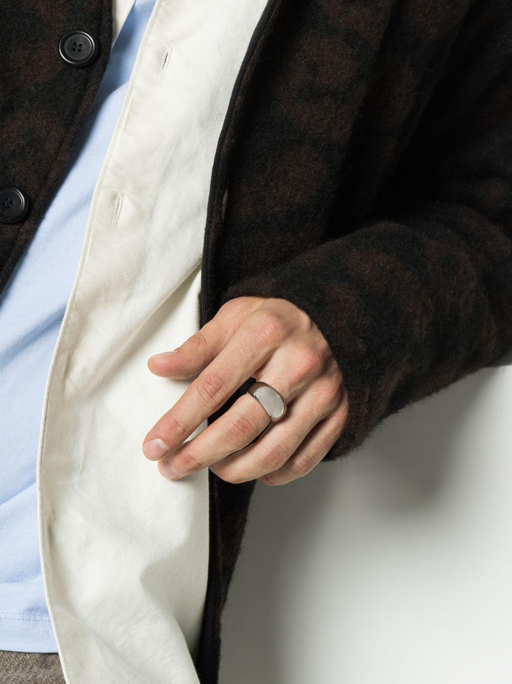 silver Ice band ring Product Image