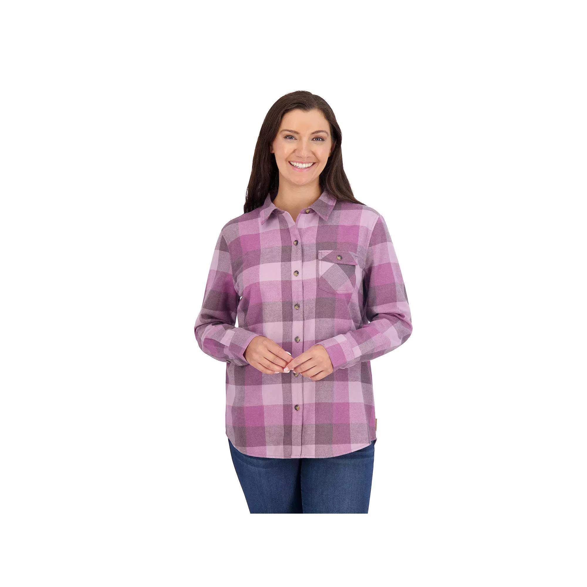 Women's ZeroXposur Lisbon Flannel Shirt, Size: Medium, Green Madras Product Image