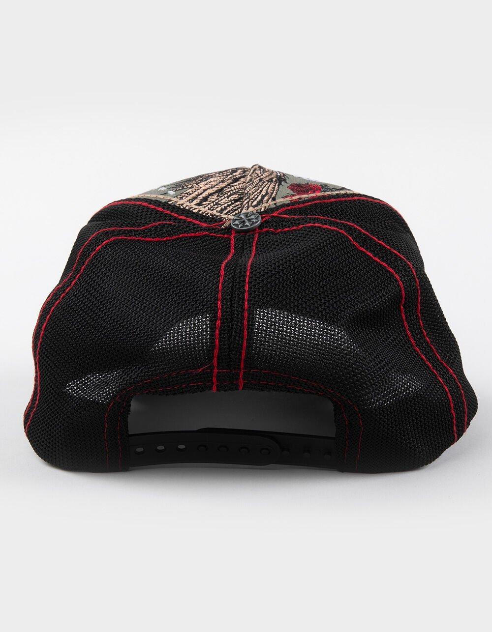 AFFLICTION Winged Reaper Womens Trucker Hat - OLIVE Product Image