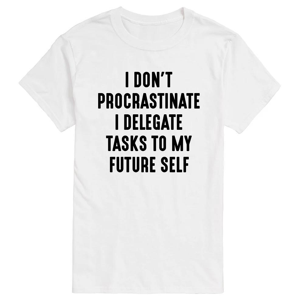 Mens I Dont Procrastinate Graphic Tee Product Image