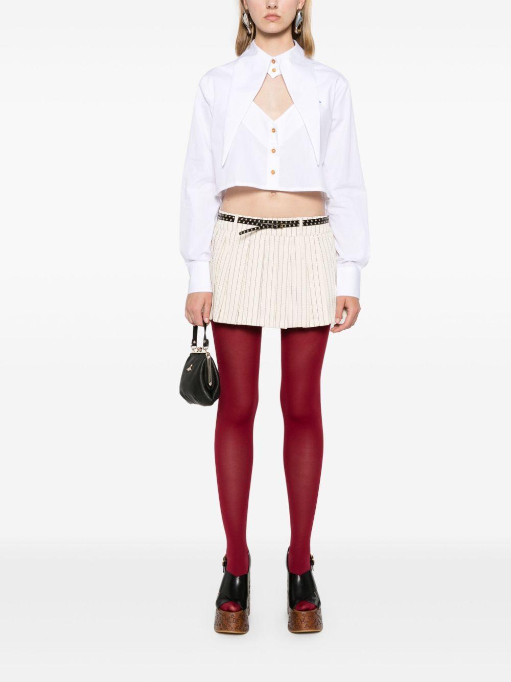 Cut-off Heart cropped shirt Product Image