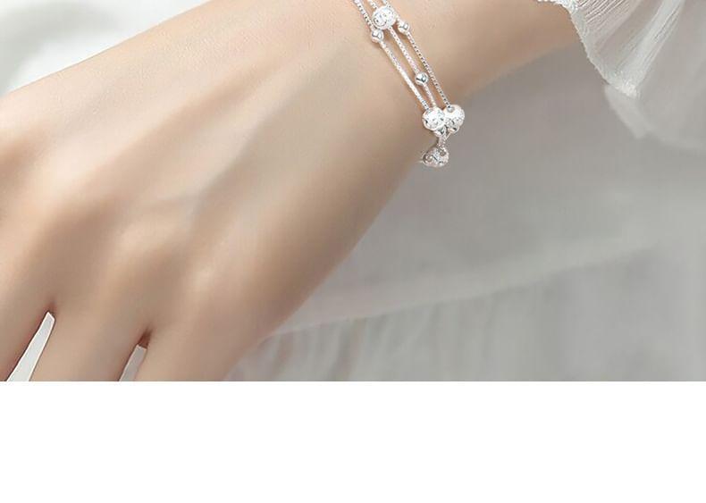 Beaded Layered Sterling Silver Bracelet Product Image