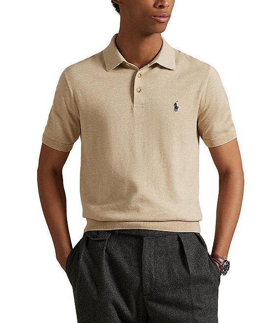 Polo Ralph Lauren Cotton Polo-Collar Sweater Product Image
