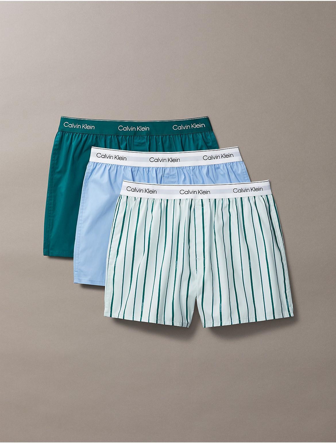 Calvin Klein Mens Icon Cotton Stretch 3-Pack Slim Boxer - Multi Product Image