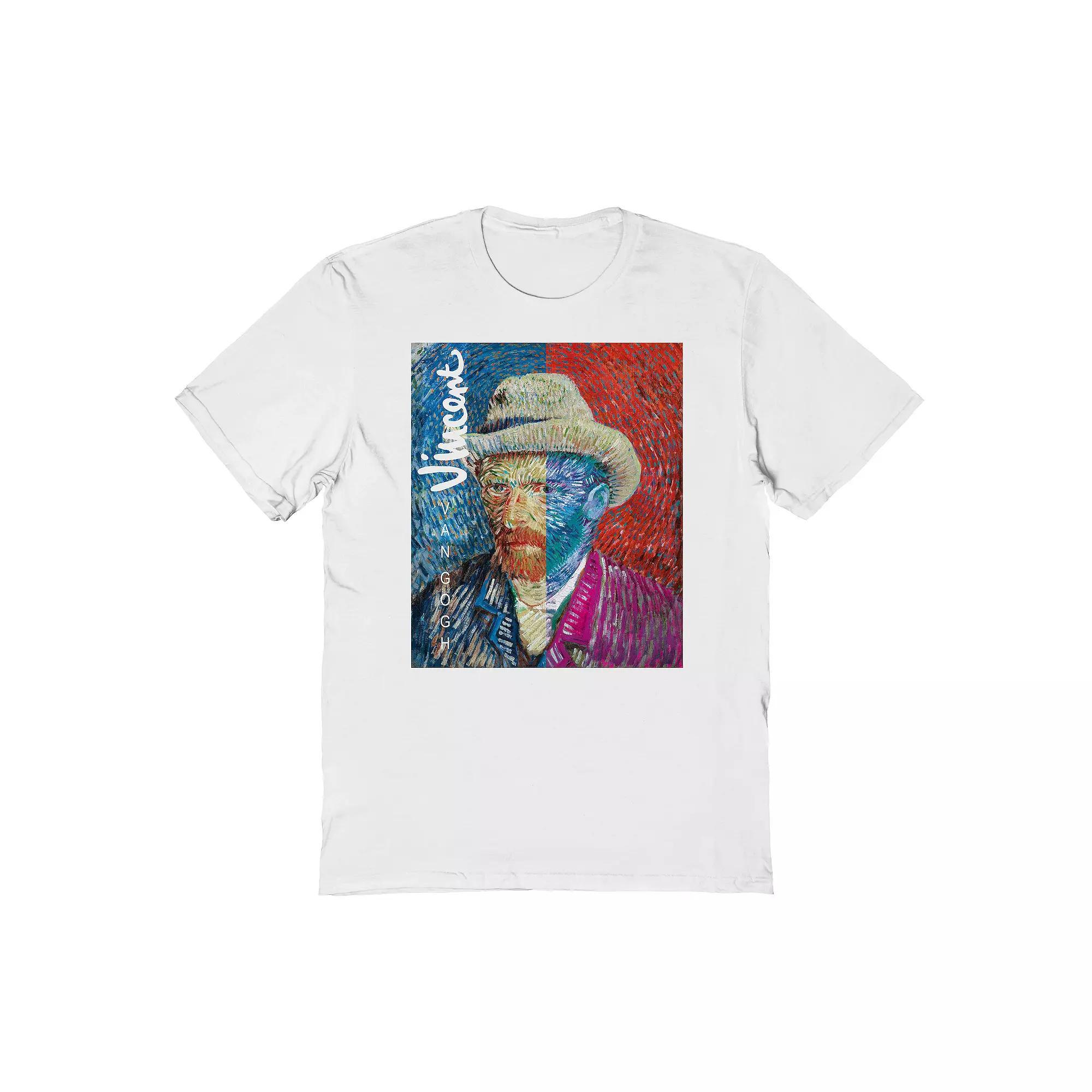 Men's apoh - Van Gogh Vincent Graphic Tee, Size: XL, White Product Image